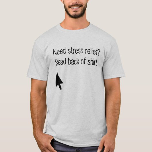 Kick me.  T-shirt voor opluchting (Voorkant)