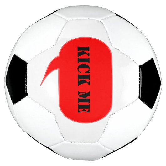 Kick Me Talk Bubble Voetbal (Gedraaid)
