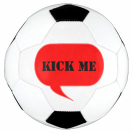 Kick Me Talk Bubble Voetbal