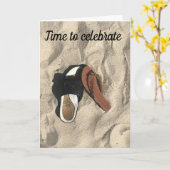 KICK OFF OUR SHOES *VIER ONS JUBILEUM* KAART (Gele Bloem)