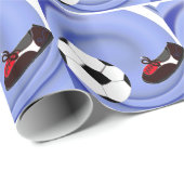 Kick off Soccer Wrapping Paper Cadeaupapier (Rol Hoek)