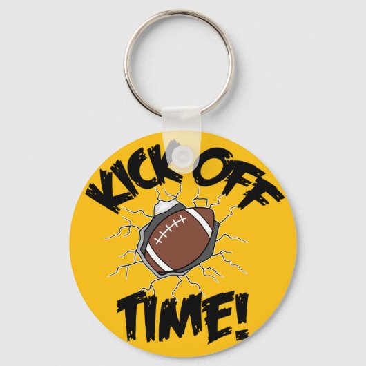kick-off tijd-Football Sleutelhanger (Voorkant)