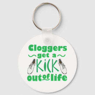 Kick Out-of-life Clogging Dancer Design Sleutelhanger