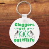 Kick Out-of-life Clogging Dancer Design Sleutelhanger (Voorkant)