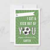 Kick Out Of You Soccer Classroom Valentijn Kaart (Voorkant)