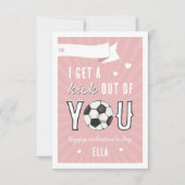Kick Out Of You Soccer Classroom Valentijn Kaart (Voorkant)