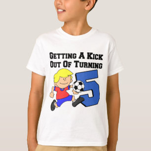 Kick Out van het draaien van 5 voetballer T-shirt