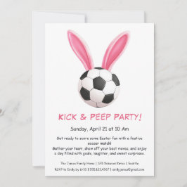 Kick & Peep Feest – Pasen Voetbal Uitnodiging