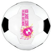 Kick shot score dit meisje doet meer voetbal (Gedraaid)