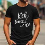 Kick Sommige Ice Hockey T-shirt Mannen<br><div class="desc">Of je nu een hockeyspeler of een hockeyfan bent, je zult er geweldig uitzien in dit Kick wat ijs-t-shirt. Het is perfect om terug te schoppen en te ontspannen met een biertje terwijl je naar je favoriete hockeyteam kijkt. Of om dat biertje te pakken nadat je drie zware periodes hebt...</div>