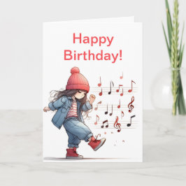 KICK SONG DE VERJAARDAG VAN HET KLEINE MEISJE KAAR KAART