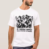 Kick Tackle Repeat - Unisex rugby T-shirt (Voorkant)
