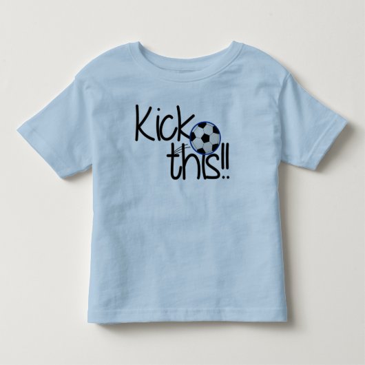 Kick This Toddler Ringer T-Shirt (Voorkant)