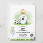 Kick up some fun Soccer Ball Boys Birthday Party I Kaart (Voorkant)