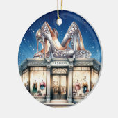 Kick Up Uw Hoge Hakken Keramisch Ornament (Links)