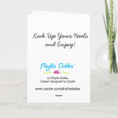 Kick-up Wenskaart of Note Cards Wit Kaart (Achterkant)