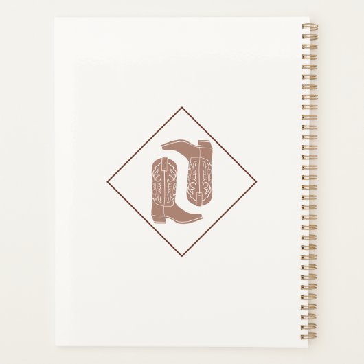Kick Up Your Boots - 2026 Western Planner (Achterkant)