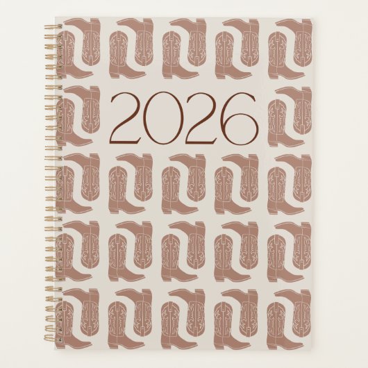 Kick Up Your Boots - 2026 Westerse planner (Voorkant)