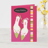 Kick Up Your Heels Verjaardag Kaart (Gele Bloem)