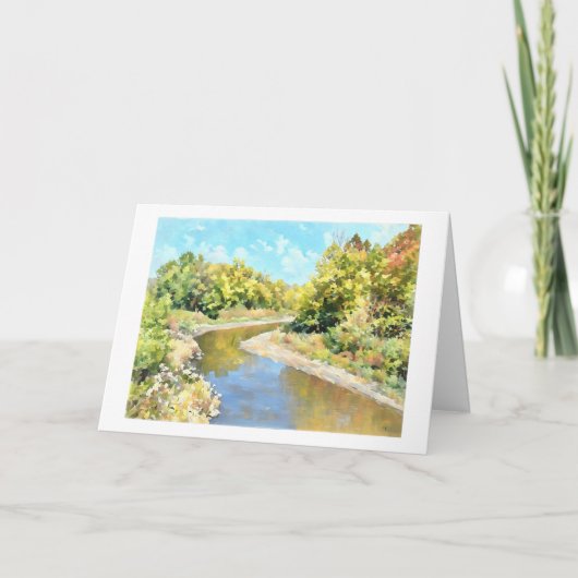 Kickapoo Creek bij Pottstown Road  Kaart (Voorkant)
