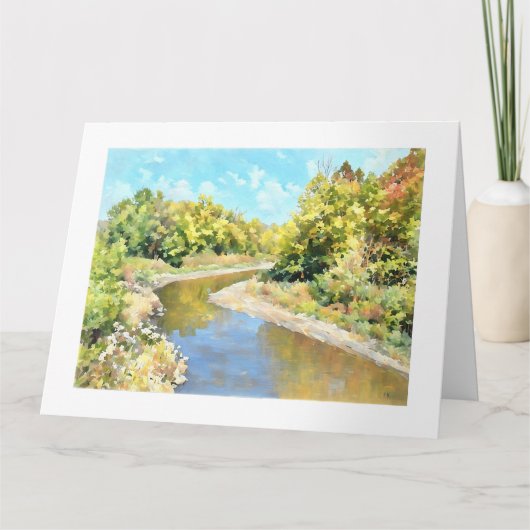 Kickapoo Creek bij Pottstown Road Kaart (Voorkant)