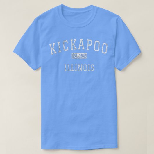 Kickapoo Illinois IL T-shirt (Design voorkant)