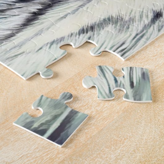 Kickapoo Indian Brujah White Wolf Legpuzzel (Zijkant)