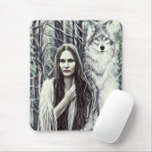 Kickapoo Indian Brujah White Wolf Muismat (Met muis)
