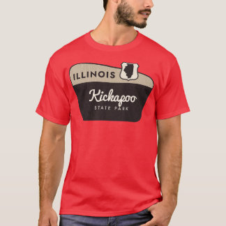Kickapoo State Park Illinois Welkomstbord T-shirt