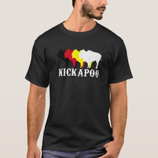 Kickapoo Tribe Nation Inheemse Mexicaanse Indiase T-shirt (Voorkant)