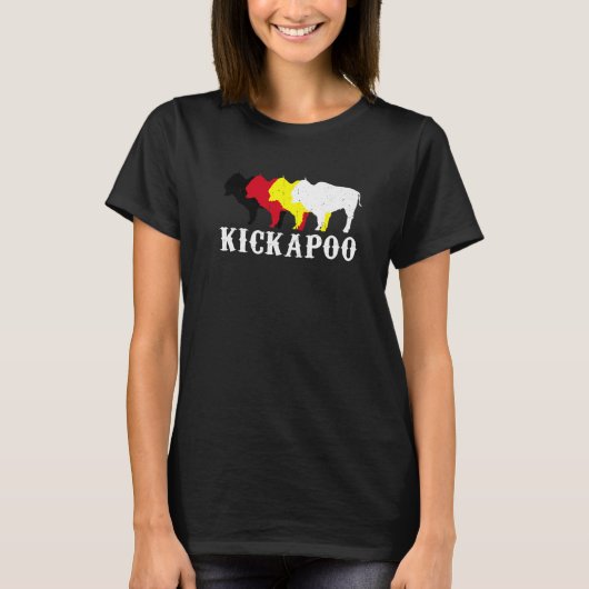 Kickapoo Tribe Nation Native Mexican Indian Medici T-shirt (Voorkant)
