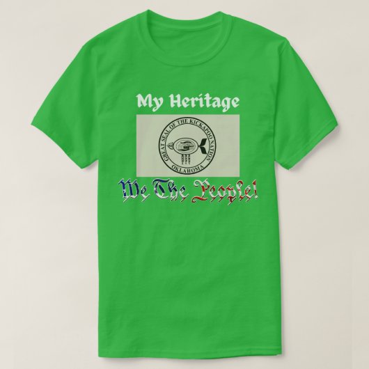 Kickapoo Tribe Nation Oklahoma, mijn geboorteland T-shirt (Design voorkant)