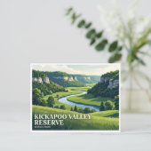 Kickapoo Valley Reserve La Farge Briefkaart (Staand voorkant)