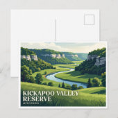 Kickapoo Valley Reserve La Farge Briefkaart (Voorkant / Achterkant)