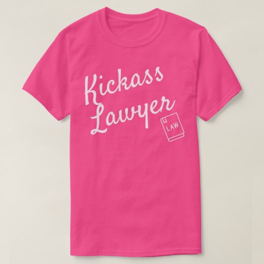 Kickass lawyerwhite t-shirt (Design voorkant)