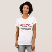 Kickass Writer Chicken T-shirt (Voorkant volledig)
