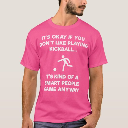 Kickbal Grappige Slimme Speler T-shirt (Voorkant)