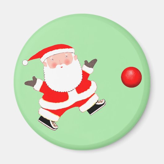 Kickbal Kerstmis Magneet (Voorkant)