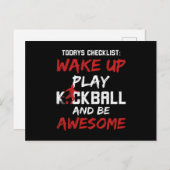 Kickball beter dan Therapie Feestdagenkaart (Voorkant / Achterkant)