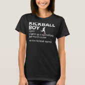 Kickball Boy Definition Kickball Player Kickball L T-shirt (Voorkant)