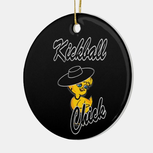 Kickball Chick #4 Keramisch Ornament (Links)