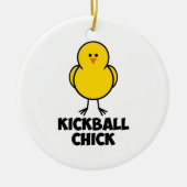 Kickball Chick Keramisch Ornament (Voorkant)
