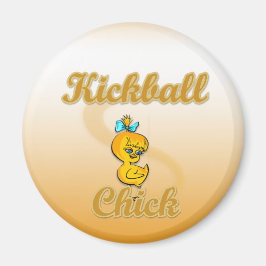Kickball Chick Magneet (Voorkant)