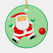 Kickball Christmas Collectible Keramisch Ornament (Voorkant)