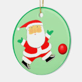 Kickball Christmas Collectible Keramisch Ornament (Links)