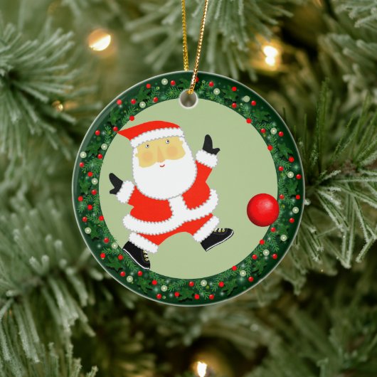 Kickball Christmas Collectible Keramisch Ornament (Boom)