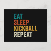 Kickball Eat Sleep Kickball Repeat Feestdagenkaart (Voorkant)