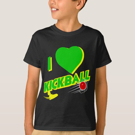 kickball, groen t-shirt (Voorkant)