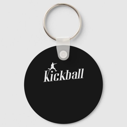Kickball Gummiball Sport Kickball USA Sleutelhanger (Voorkant)
