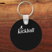 Kickball Gummiball Sport Kickball USA Sleutelhanger (Voorkant)